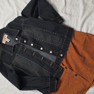 Vintage 90s Neeso Black Denim Jacket